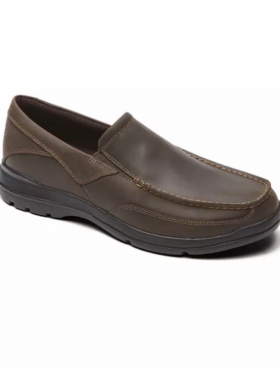 Rockport Other - Rockport Junction Point Brown Leather Slip On Shoes (11)